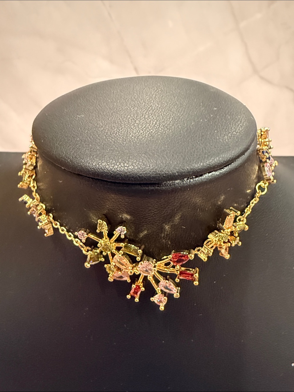 kate spade |♠️| Gold Toned Plated Multicolor Starburst Pendant Bracelet